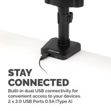 Fellowes 8042601 Platinum Series Triple Monitor Arm thumbnail 5