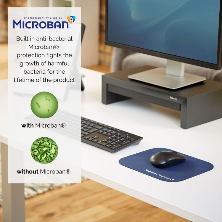 Fellowes 5933805 Microban Mousepad - Box of 6