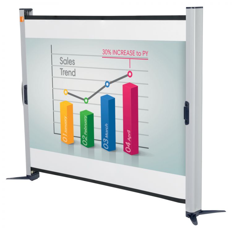 Nobo 1901954 Portable Desktop Projection Screen 1040 x 750mm - Image 4
