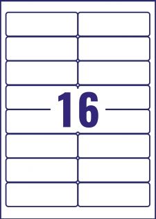 Avery LR7162-100 Recycled Address Labels 100 sheets - 16 Labels per Sheet thumbnail 2