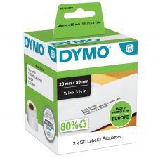 Dymo 99010 Standard Address Label Black On White Box of 2 rolls thumbnail 1