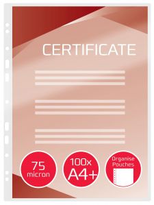 GBC 41664E A4 Organise Gloss Pouch 75 Micron 100Pk thumbnail 5