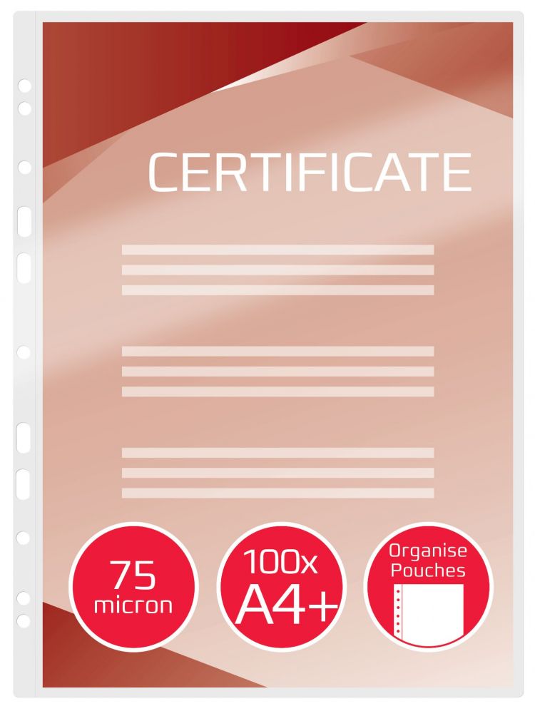 GBC 41664E A4 Organise Gloss Pouch 75 Micron 100Pk - Image 5