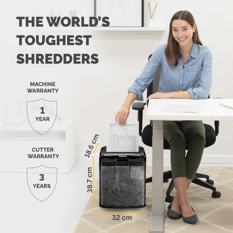 Fellowes M-7CM Cross Cut Shredder - Image 6