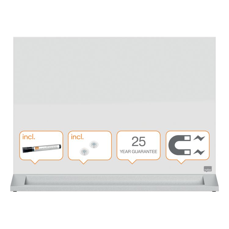 Nobo 1905265 Diamond Glass Magnetic Desktop Board - Image 5