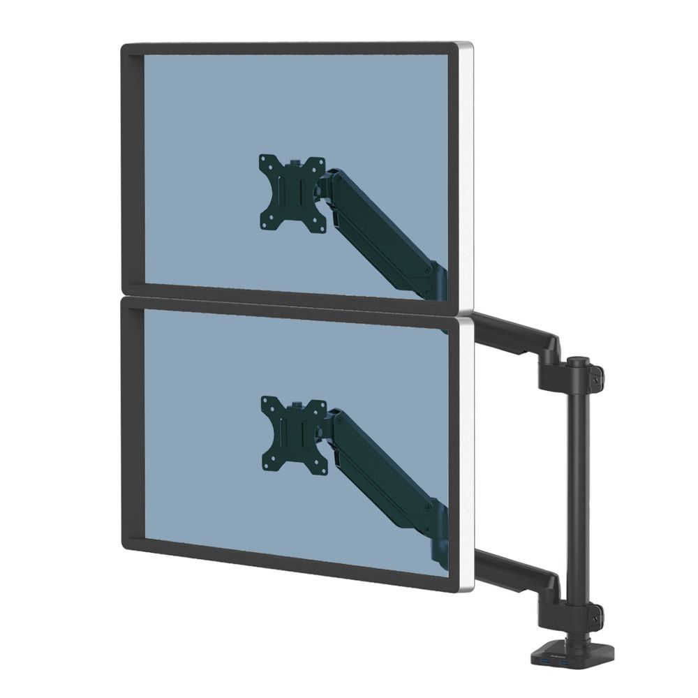 Fellowes 8043401 Platinum Series Dual Vertical Monitor Arm