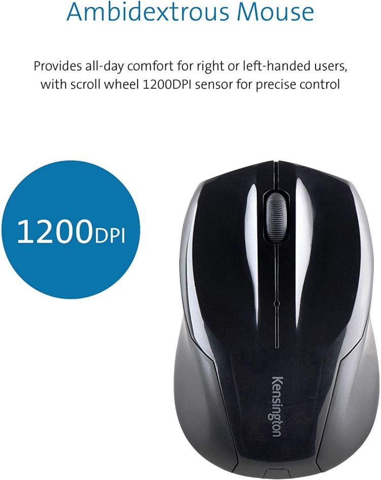 Kensington K75230UK Pro Fit Wireless Keyboard and Mouse - Image 8