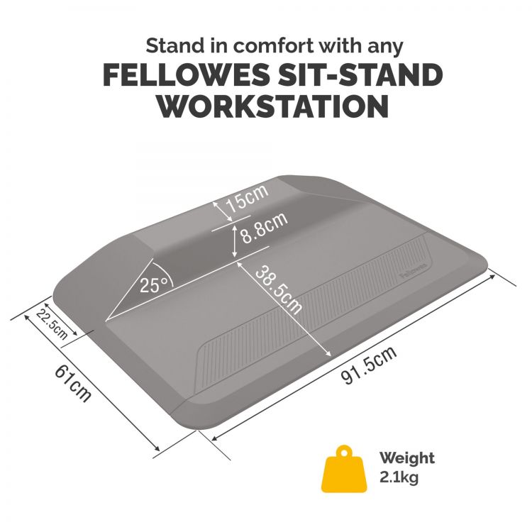 Fellowes 8707101 Active Fusion Sit Stand Mat - Image 2