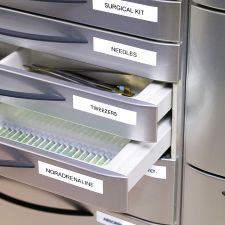 Dymo 40913 D1 9mm x 7m Black on White Tape thumbnail 7