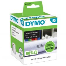 Dymo 99012 36mm x 89mm Large Address Labels Black on White Box of 2 Rolls thumbnail 1