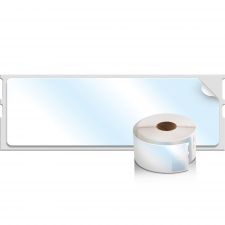 Dymo 99013 36mm x 89mm Address Labels Black On Clear thumbnail 2