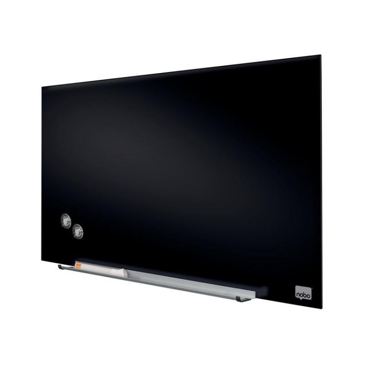 Nobo 1905179 Black Impression Pro Glass Magnetic Whiteboard 680x380mm - Image 4