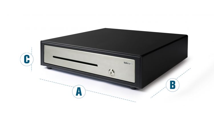 Safescan HD-4141S Heavy Duty Cash Drawer with 8 Coin and 4 Note Trays - Image 2