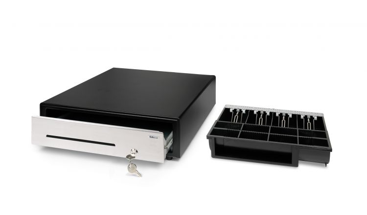 Safescan HD-4141S Heavy Duty Cash Drawer with 8 Coin and 4 Note Trays - Image 3