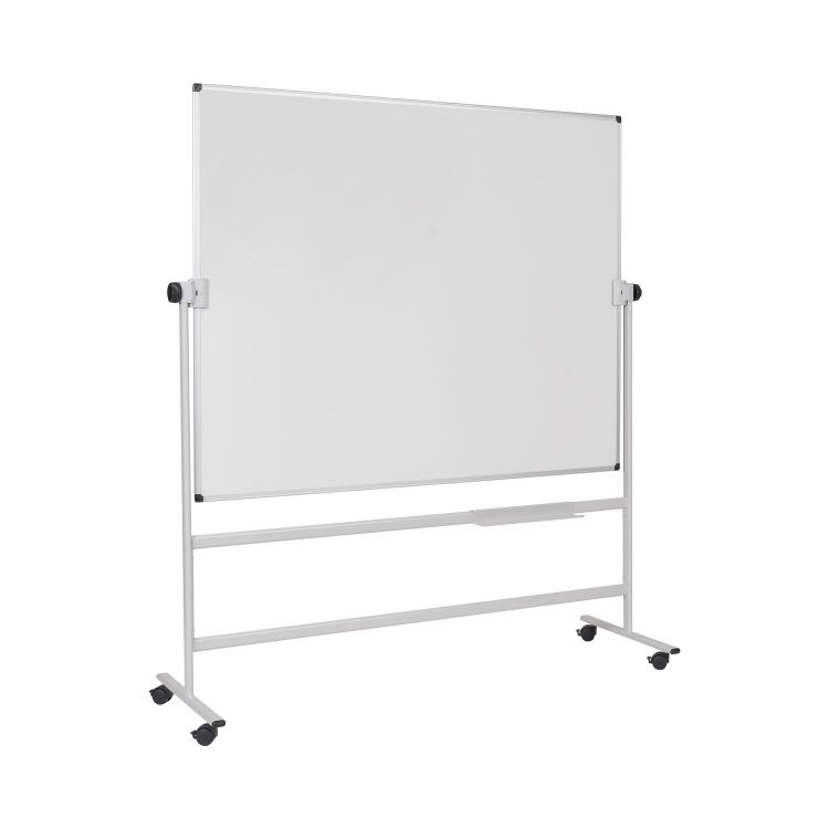 Bi-Office Mobile Lacquered Steel Revolving Board 1200 x 1200mm - Image 3