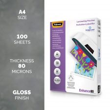 Fellowes 5306114 IL A4 80Mic Pouch 100pk thumbnail 2