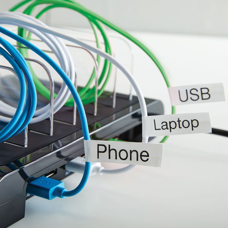 Dymo 16957 D1 12mm x 3.5m Black on White Tape - Image 7