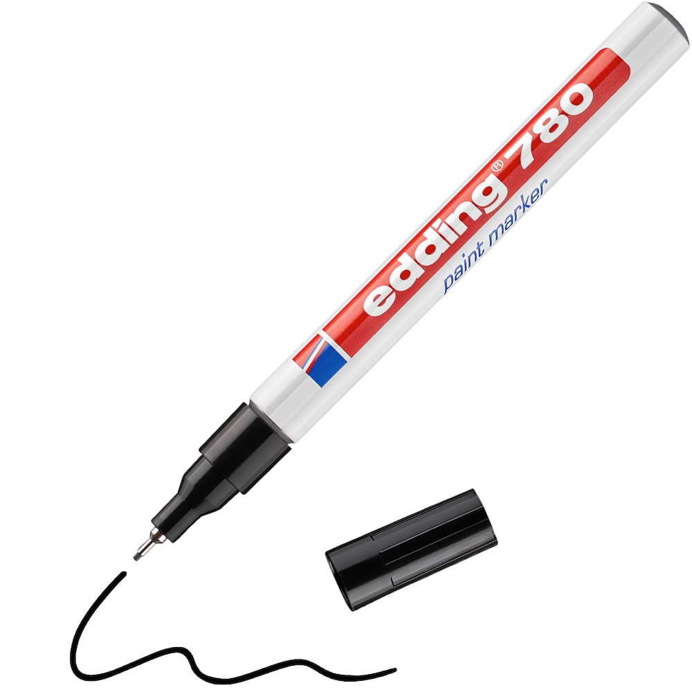 edding 780 Paint marker Black Box of 10