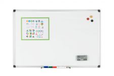 Bi-Office Maya Enamel Aluminium Framed Whiteboard 1200x900mm thumbnail 8