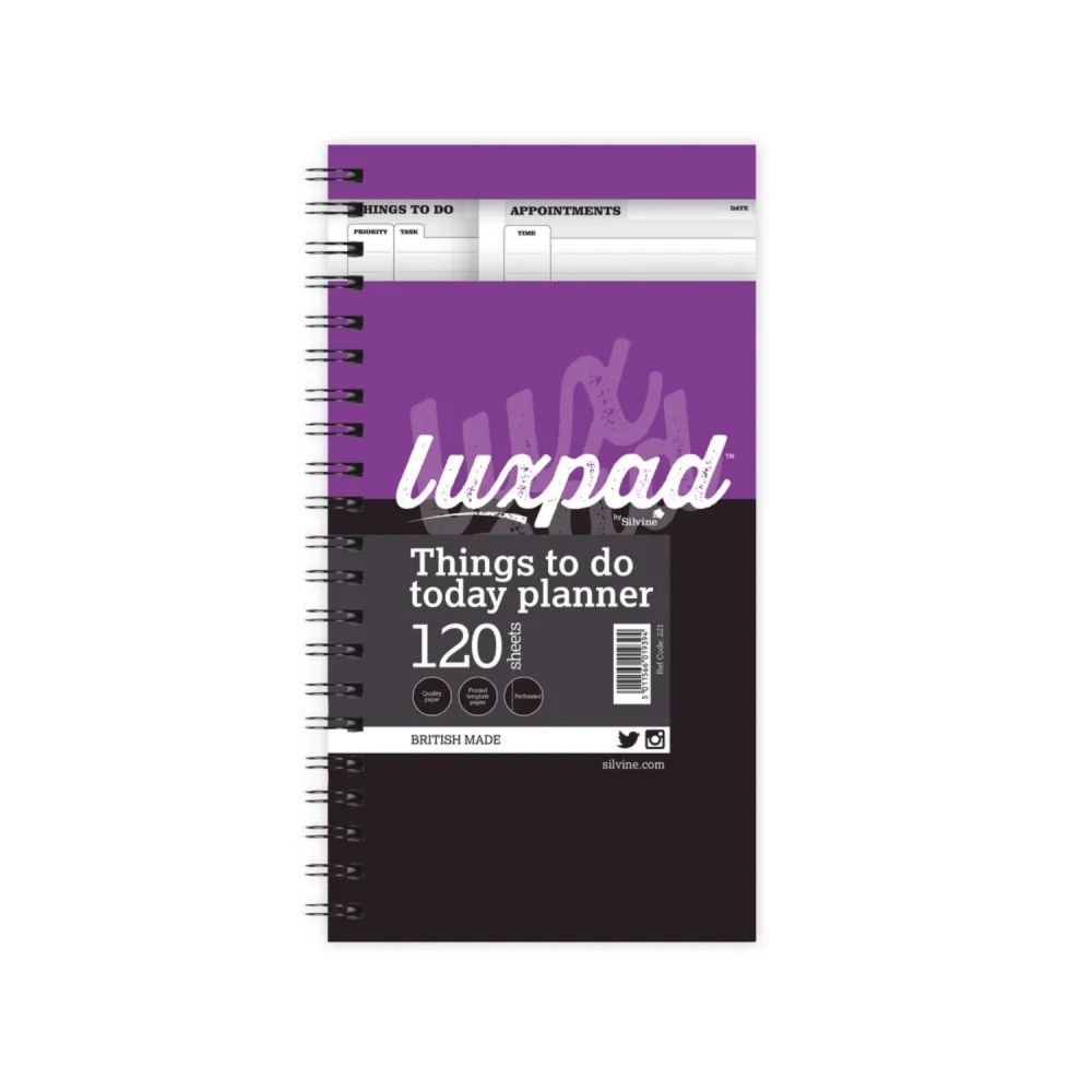 Silvine Luxpad Things To Do Pad 120 Pages 280x150mm