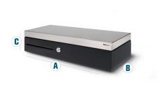 Safescan SD-4617S Flip Top Cash Drawer with 8 Coin and 4 Note Trays thumbnail 2