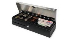 Safescan SD-4617S Flip Top Cash Drawer with 8 Coin and 4 Note Trays thumbnail 5