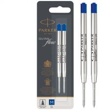 Parker 1950373 Quinkflow Ball Pen Refill Blue Ink Medium Box of 12 thumbnail 1