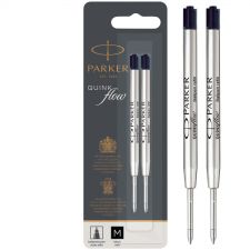 Parker 1950372 Quinkflow Ball Pen Refill Black Ink Medium Box of 12 thumbnail 1