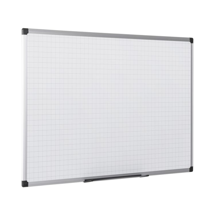 Bi-Office Maya Gridded 1800x1200mm Aluminium Framed Whiteboard - Image 6
