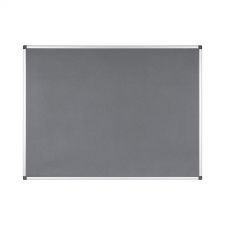 Bi-Office Maya Grey Felt Noticeboard Aluminium Frame 1200x1200 thumbnail 5