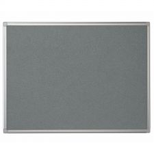 Bi-Office Maya Grey Felt Noticeboard Aluminium Frame 1200x1200 thumbnail 1