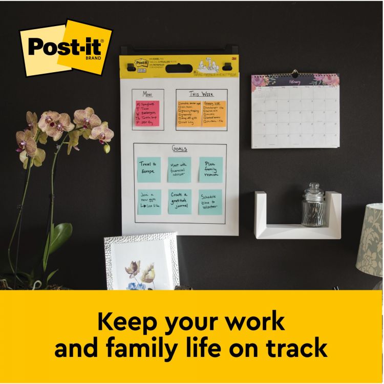 Post-it Pack of 6 Super Sticky Meeting Chart Easel Pad 635x762mm 30Sh - Image 2