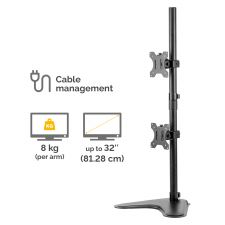 Fellowes 8044001 Seasa Freestanding Dual Stacking Monitor Arm thumbnail 3