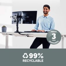 Fellowes 8043701 Seasa Freestanding Dual Monitor Arm thumbnail 5