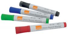 Nobo 1905324 Glass Whiteboard Marker pens pack of 4 thumbnail 2