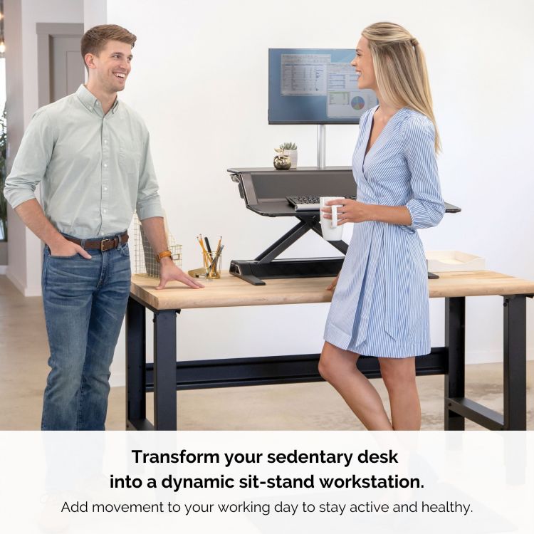 Fellowes 0007901 Lotus Sit Stand Workstation - Black - Image 2