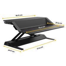 Fellowes 0007901 Lotus Sit Stand Workstation - Black thumbnail 8