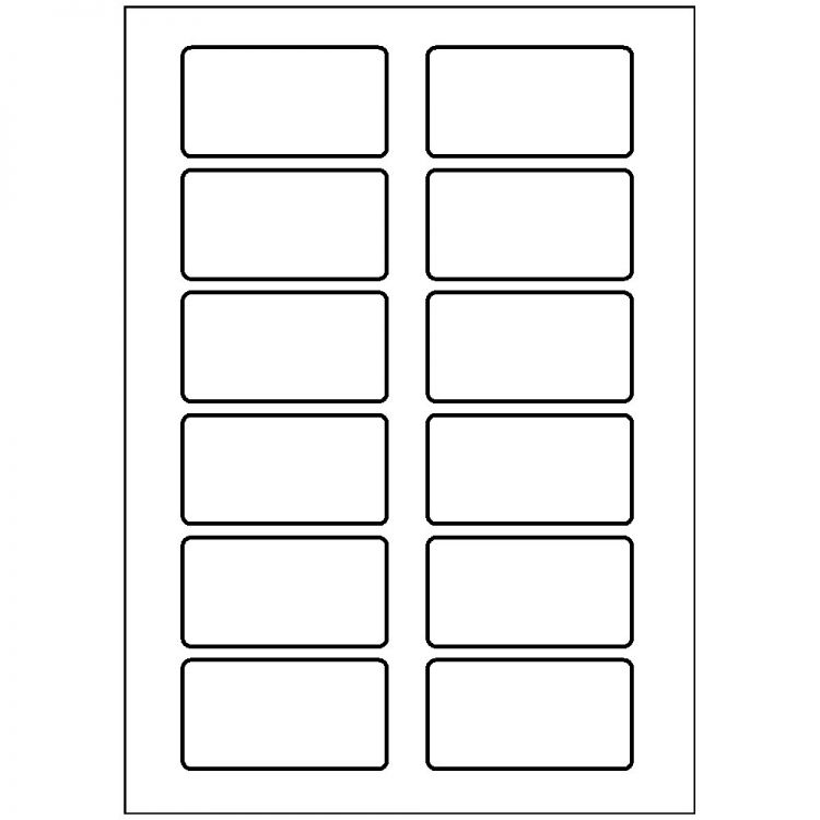 Avery L4782-20 75 x 40mm Self Adhesive Silk Name Badges 20 Sheets - 12 Labels per Sheet