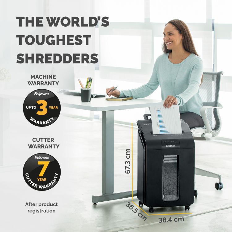 Fellowes Automax 100M Mini Cut Shredder - Image 9