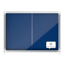 Nobo 1902565 Premium Plus Blue Felt Lockable Notice Board 8xA4 thumbnail 5