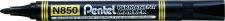 Pentel N850 12 Pack Black Permanent Marker Bullet Tip 2.1mm Line thumbnail 1