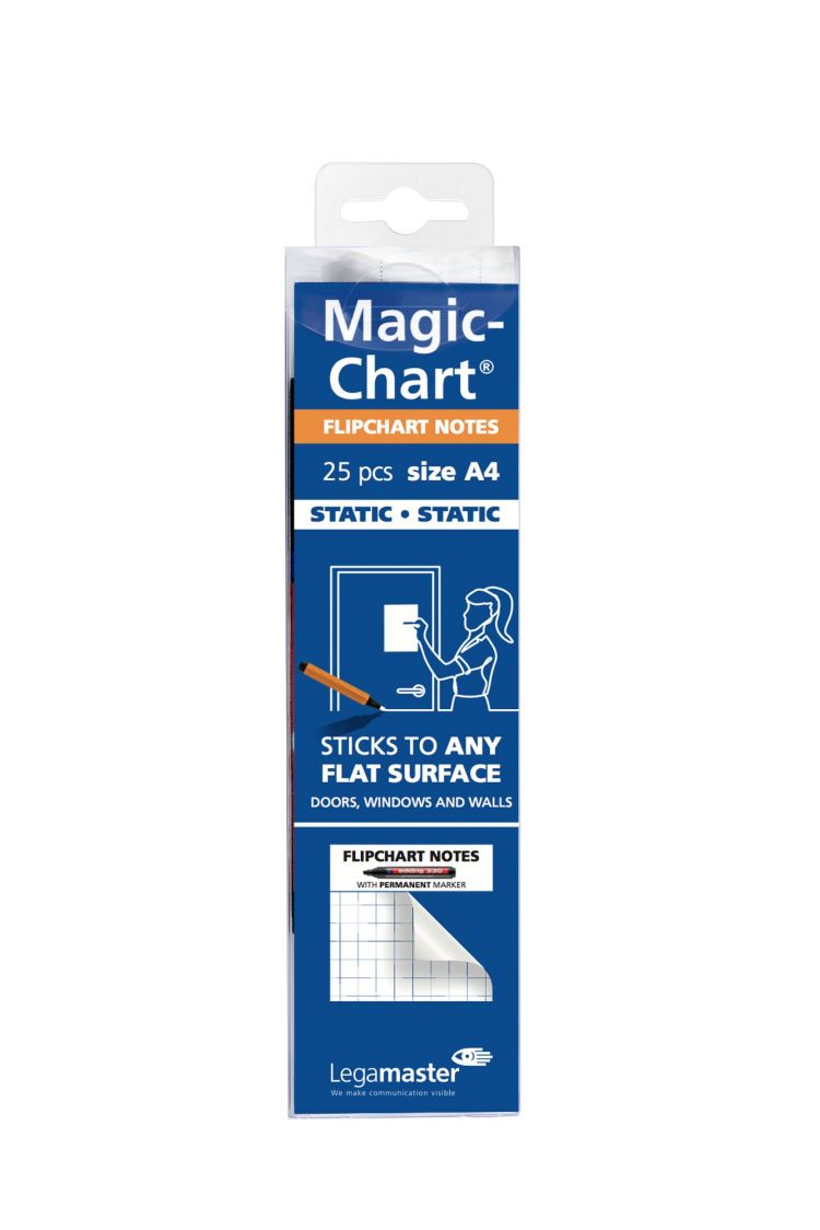 Legamaster Magic-Chart Notes Gridded Flipchart Foil A4 - Image 4