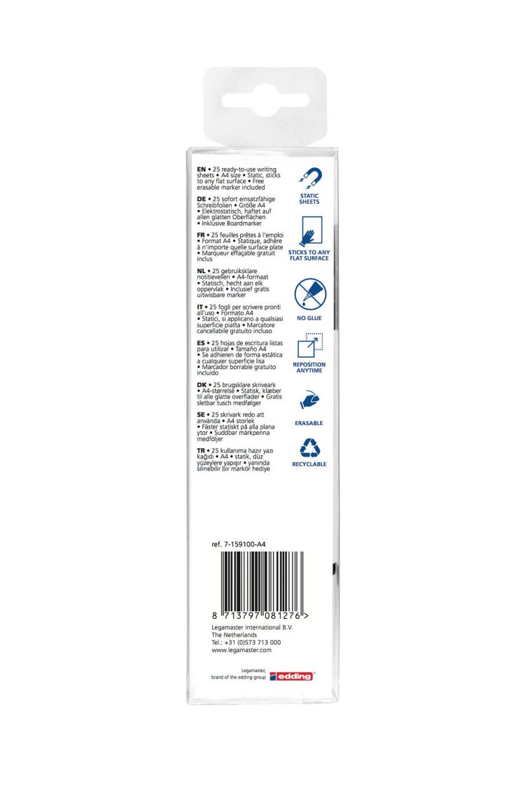 Legamaster Magic-Chart Notes Plain whiteboard foil A4 - Image 5
