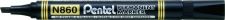 Pentel N860 12 Pack Black Permanent Marker Chisel Tip 2.5-7mm Line thumbnail 1
