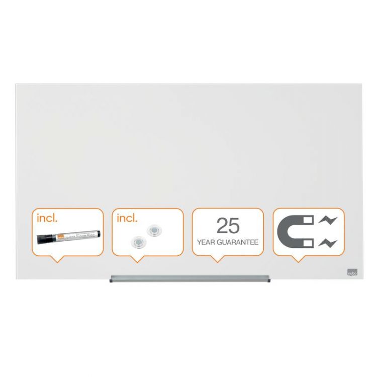 Nobo 1905176 Impression Pro Glass Magnetic Whiteboard 1000x560mm - Image 2