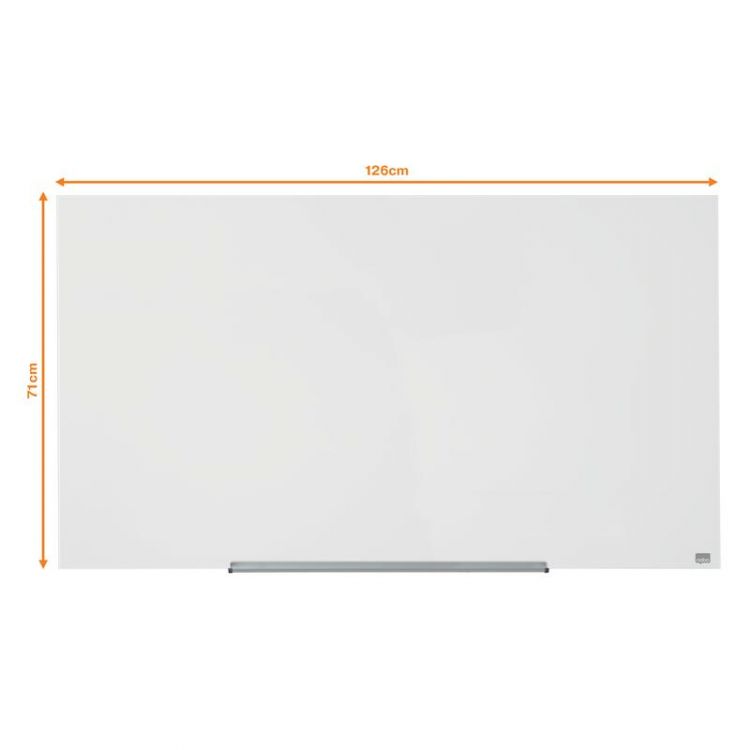 Nobo 1905177 Impression Pro Glass Magnetic Whiteboard 1260x710mm - Image 2