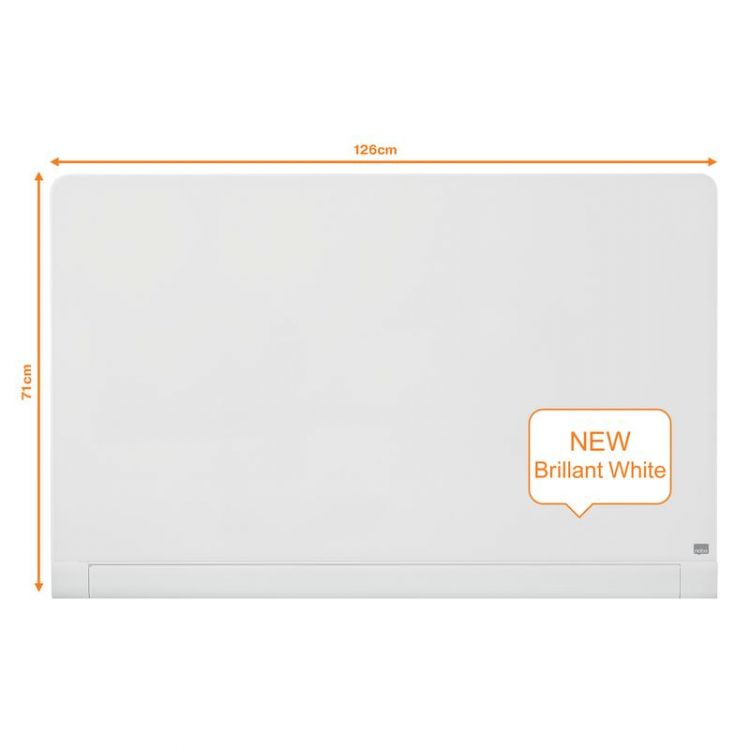 Nobo 1905192 Impression Pro Glass Magnetic Whiteboard 1260x710mm - Image 2