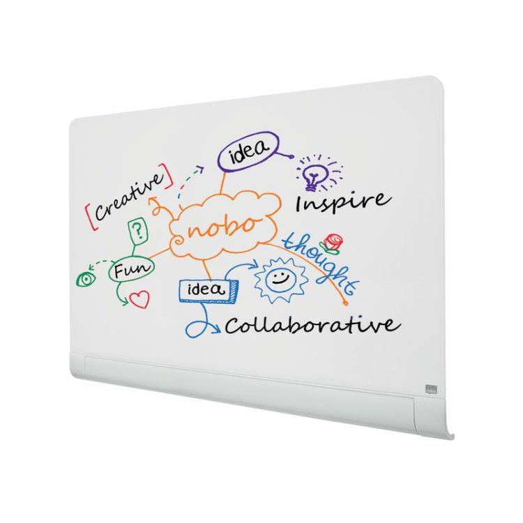 Nobo 1905192 Impression Pro Glass Magnetic Whiteboard 1260x710mm - Image 3