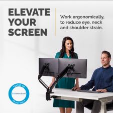 Fellowes 8042501 Platinum Series Dual Horizontal Monitor Arm thumbnail 2