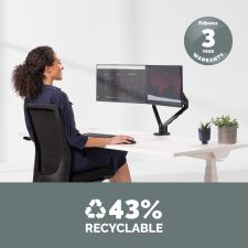 Fellowes 8042501 Platinum Series Dual Horizontal Monitor Arm thumbnail 7